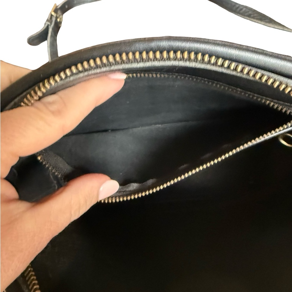 Vintage Coach Anderson Black Glove Tanned Leather Crossbody Bag Style 9976 - Picture 8 of 12